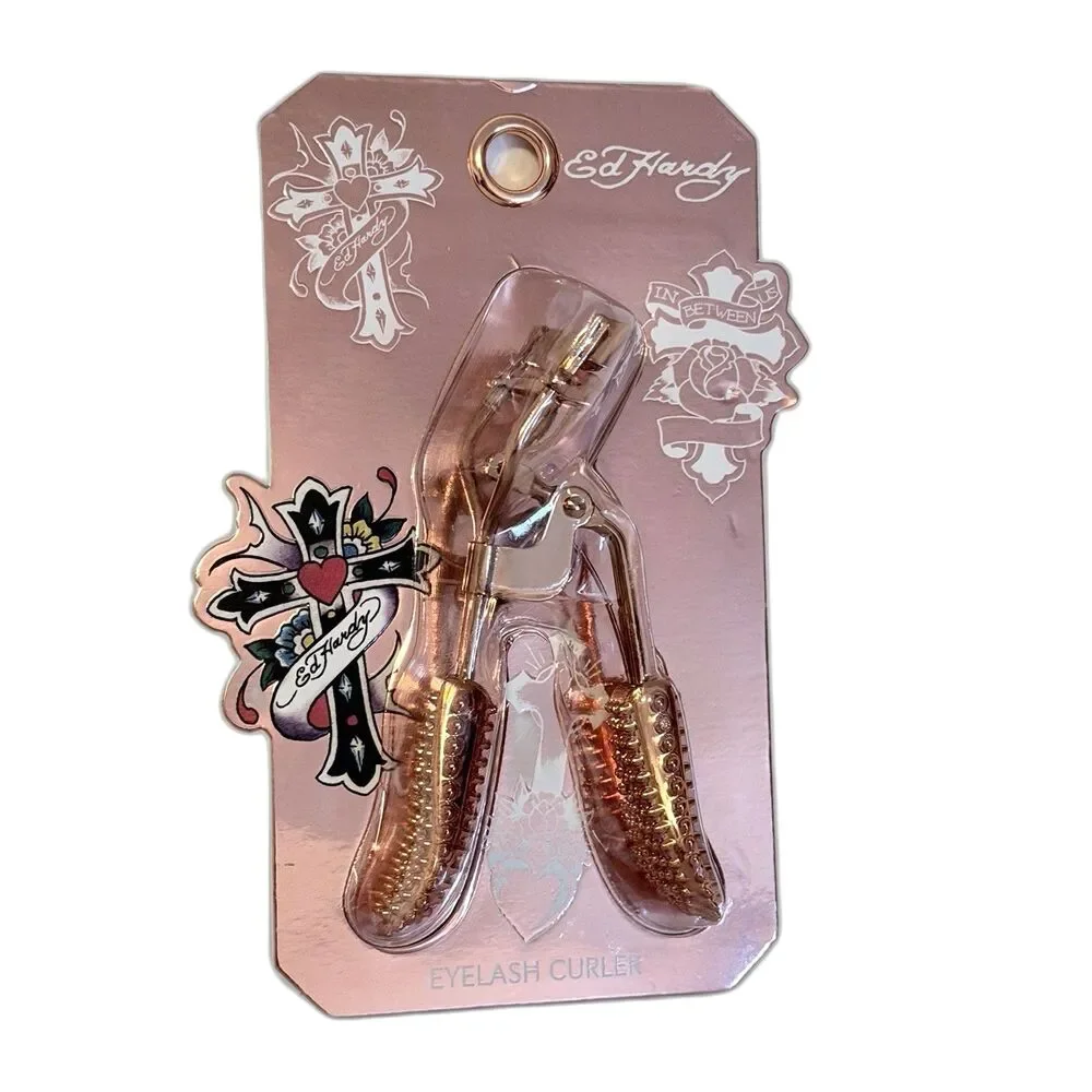 Ed Hardy Rose Gold Eyelash Curler Stainless Steel New & Sealed